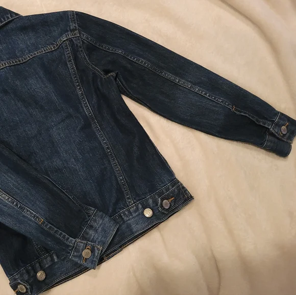 Lucky Brand The Tomboy Jean Jacket Dark Wash Vintage Denim NWOT *sz XS* - Picture 15 of 16